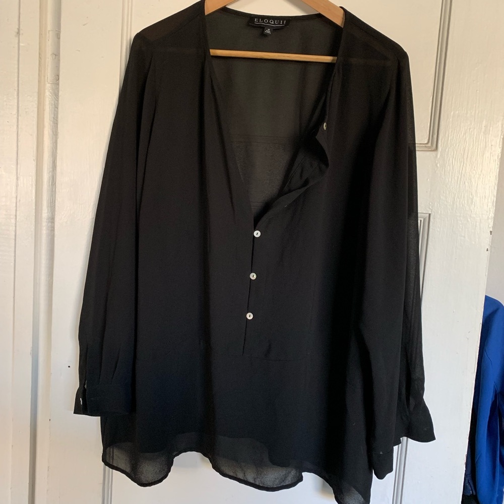 Eloquii crepe blouse